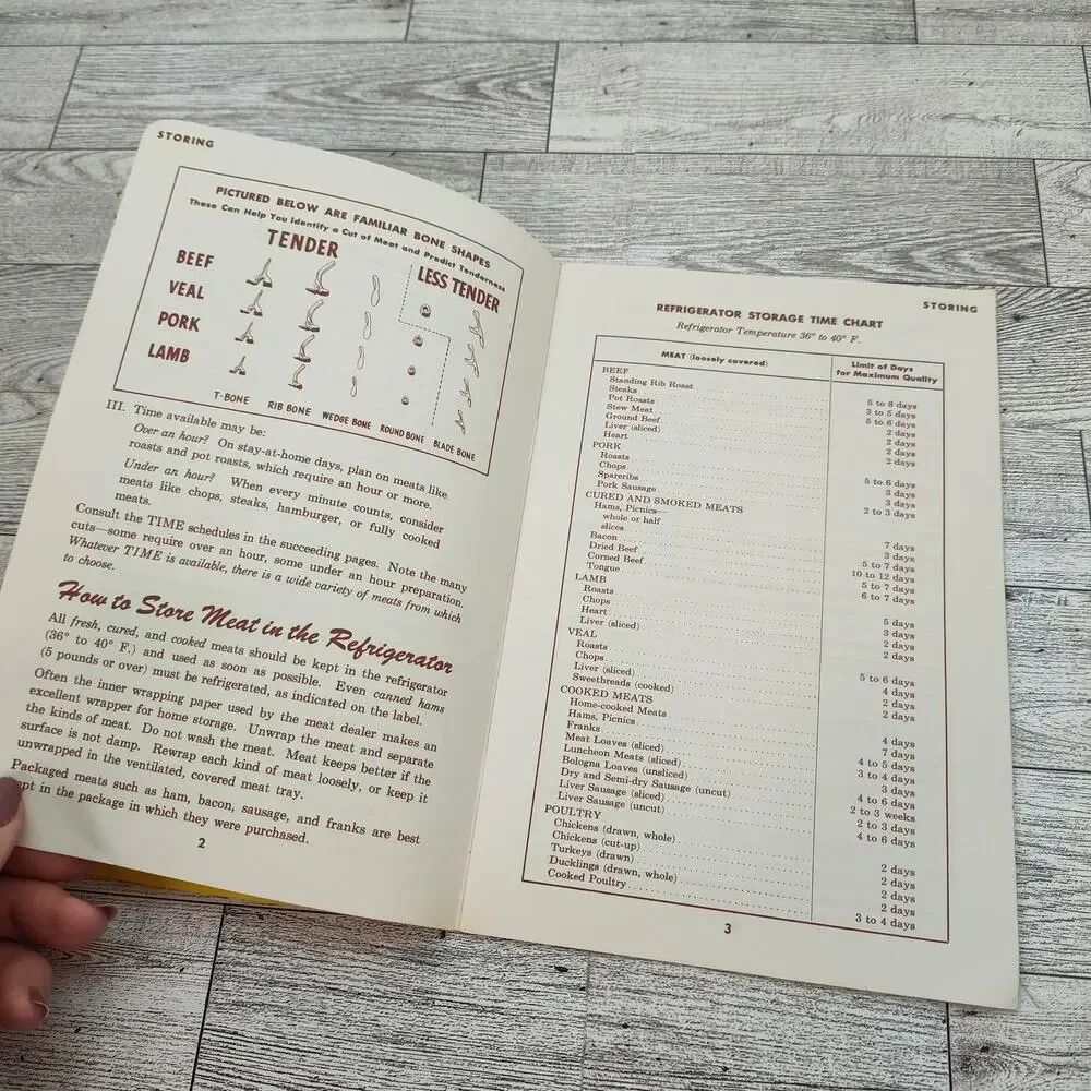 Martha Logans MEAT Handi-Book Booklet Retro Vintage‎ How to Buy Store Cook Meat